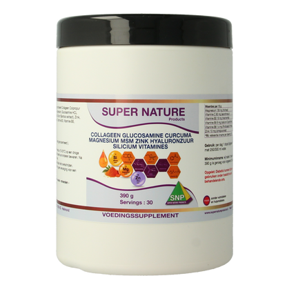 SNP Collageen glucosamine curcuma magnesium MSM 390 Gram