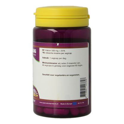 NHP Kalium 500mg 60 Vegetarische capsules