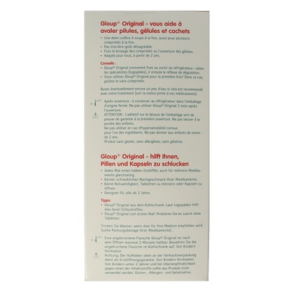 Gloup Original medicatie inname gel aardbei banaan 500.00 Milliliter