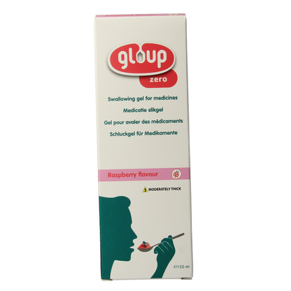 Gloup Zero medicatie inname gel framboos 150 Milliliter