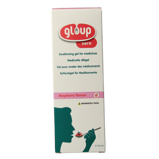 Gloup Zero medicatie inname gel framboos 150 Milliliter