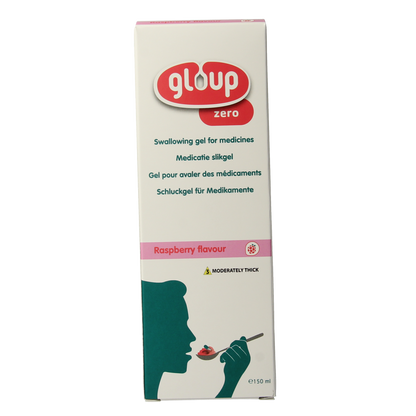 Gloup Zero medicatie inname gel framboos 150.00 Milliliter