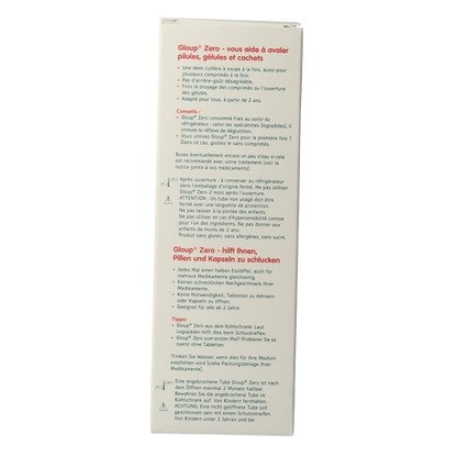 Gloup Zero medicatie inname gel framboos 150 Milliliter