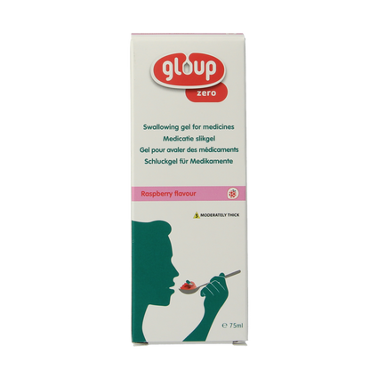 Gloup Zero medicatie inname gel framboos 75.00 Milliliter