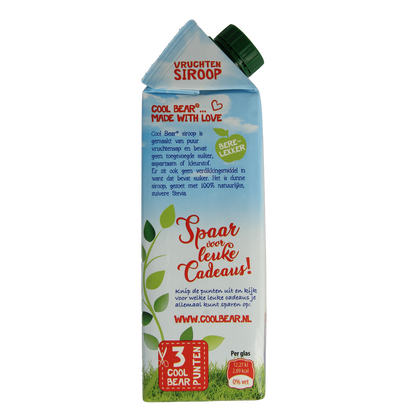 Cool Bear Siroop aardbei-appel 750.00 Milliliter