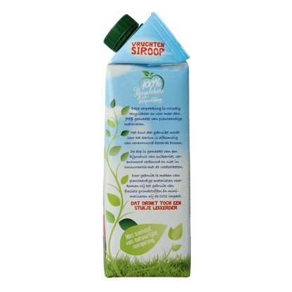 Cool Bear Siroop aardbei-appel 750 Milliliter