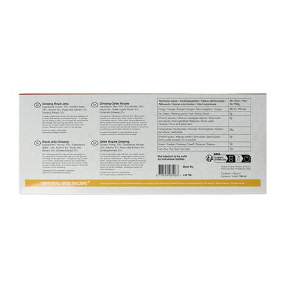 Oriental Health Ginseng royal jelly 10x 10ml 100 Milliliter