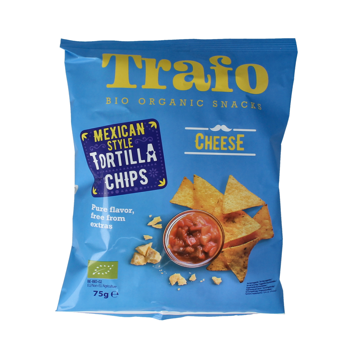 Trafo Tortilla chips nacho bio 75.00 Gram