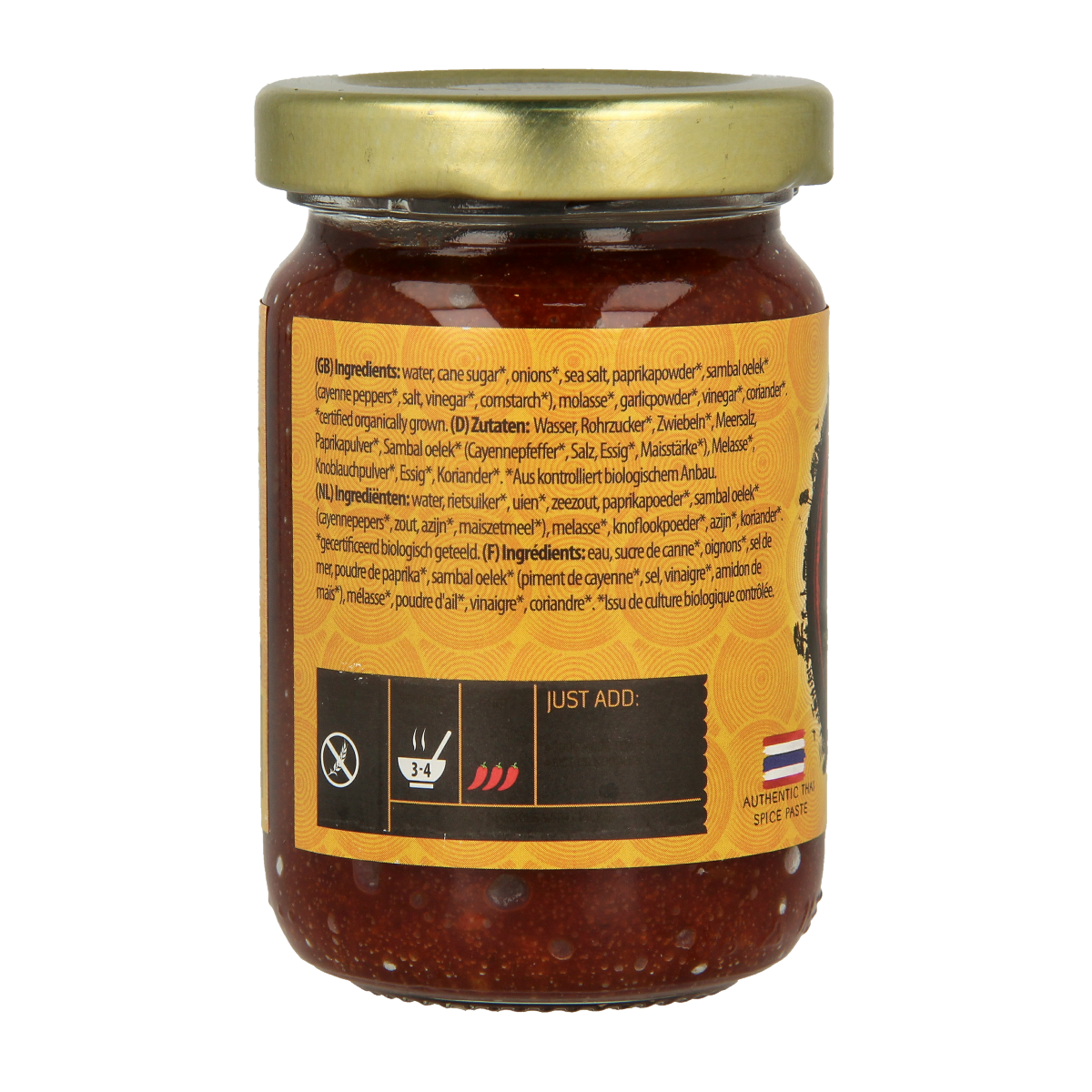 Yakso Thai red curry paste (bumbu bali) bio 100.00 Gram