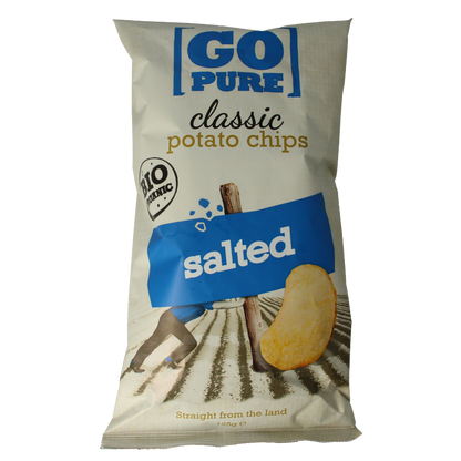 Go Pure Chips naturel gezouten bio 125 Gram