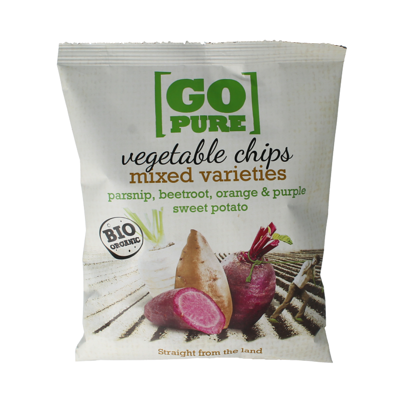 Go Pure Chips groente bio 90 Gram