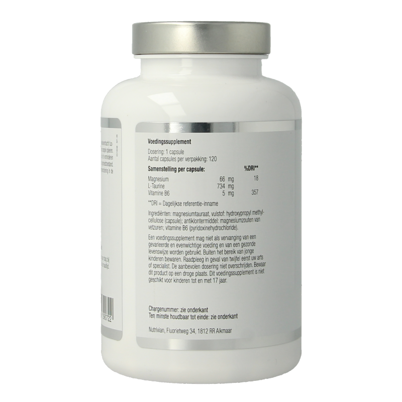 Nutrivian Magnesium tauraat B6 120 Capsules