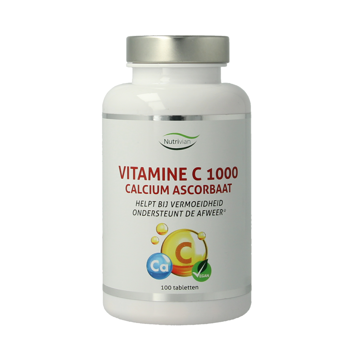 Nutrivian Vitamine C1000 mg calcium ascorbaat 100.00 Tabletten