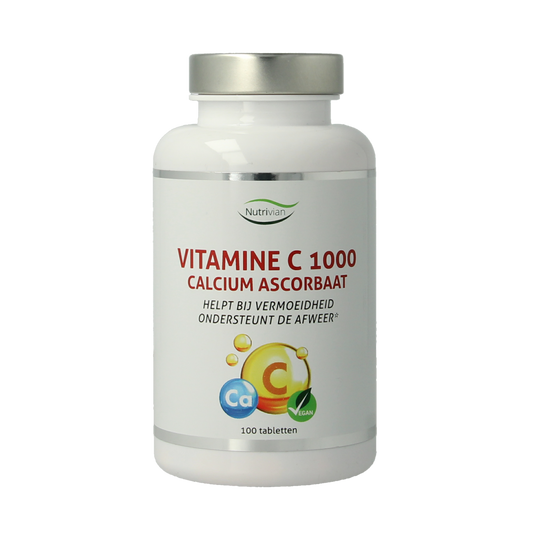 Nutrivian Vitamine C1000 mg calcium ascorbaat 100.00 Tabletten