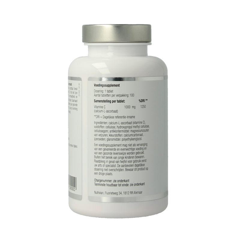 Nutrivian Vitamine C1000 mg calcium ascorbaat 100 Tabletten