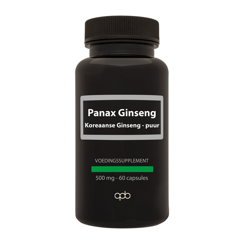 APB Holland Koreaanse ginseng puur 500mg 60 Vegetarische capsules