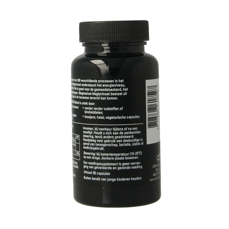 APB Holland Magnesium bisglycinaat puur 600mg 90 Capsules