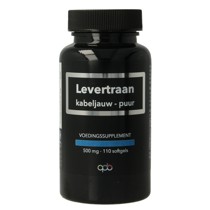 APB Holland Levertraan kabeljauw puur 500mg 100 Softgels