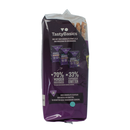 TastyBasics Less carb-high protein crackers meerzaden 200.00 Gram