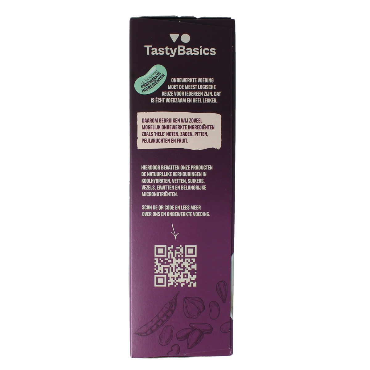 TastyBasics Less carb-high protein granola choco en noten 350.00 Gram
