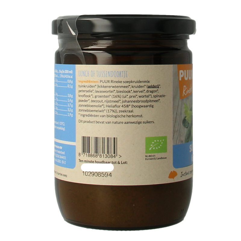Puur Rineke Super soep groente bio 224 Gram