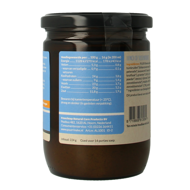 Puur Rineke Super soep groente bio 224 Gram