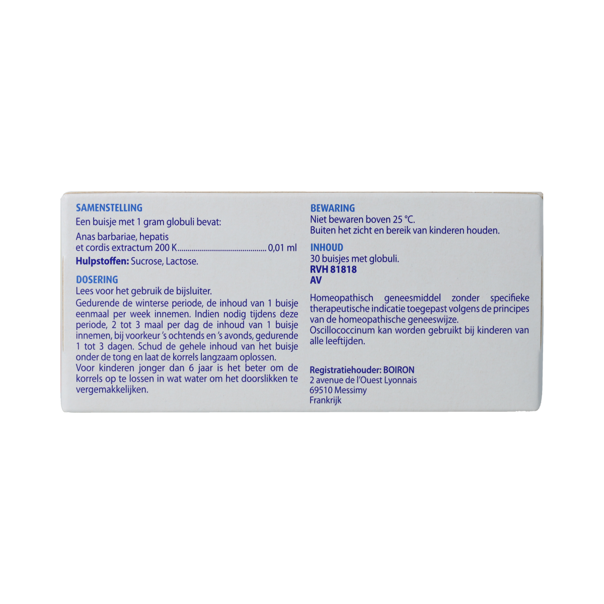 Boiron Oscillococcinum familie buisjes 30.00 Stuks