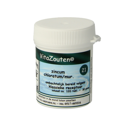 Vitazouten Zincum chloratum/mur. VitaZout nr.21 120 Tabletten