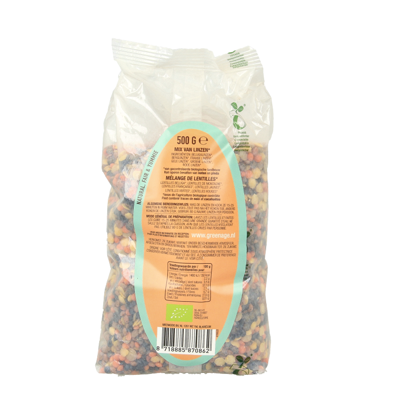 Greenage Linzenmix bio 500 Gram