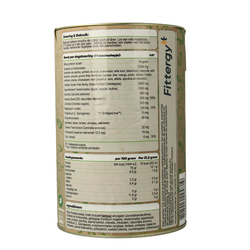 Fittergy Greenswhey 325 Gram