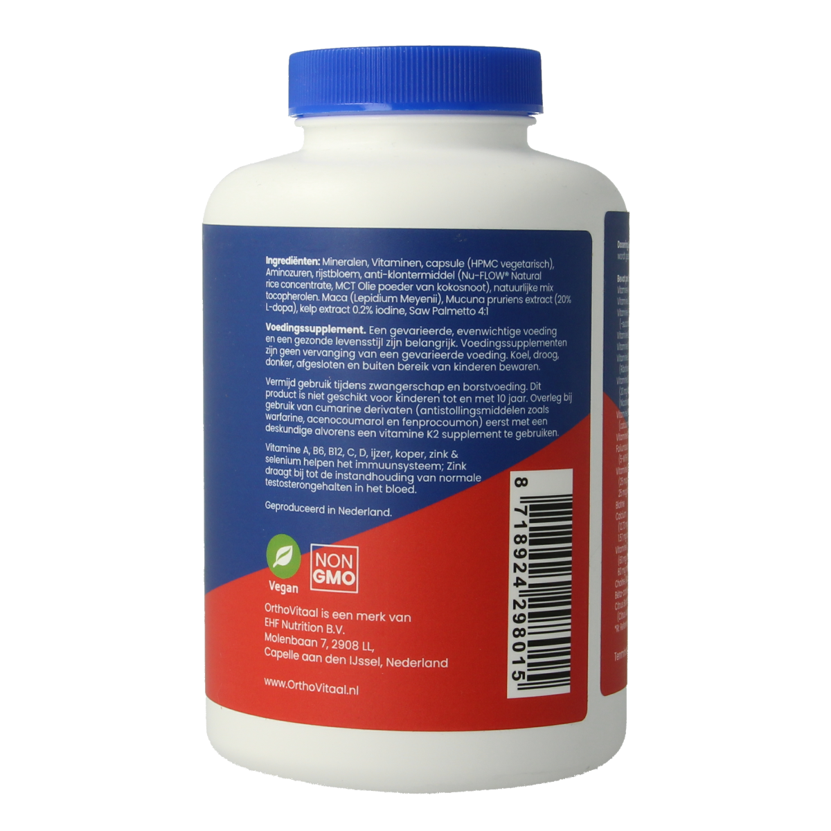 OrthoVitaal Ortho multi man 120.00 Vegetarische capsules