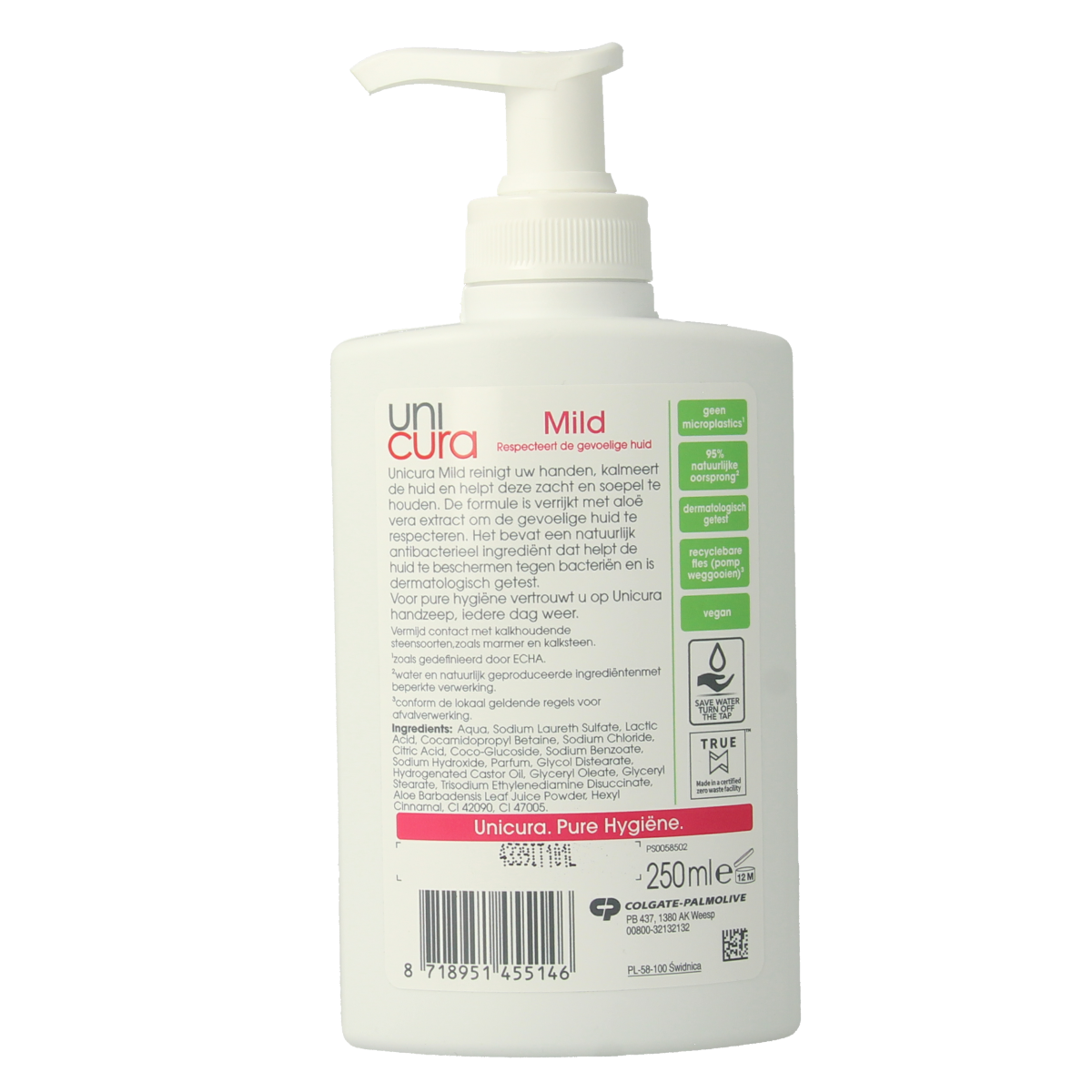 Unicura Handzeep mild 250.00 Milliliter