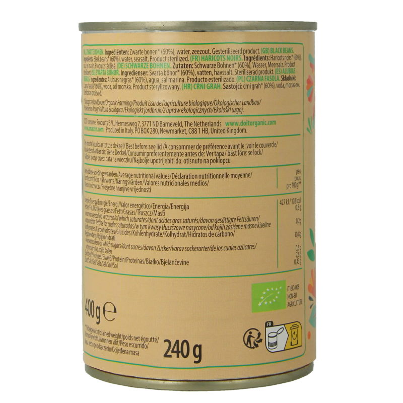 Amaizin Black beans bio 400 Gram