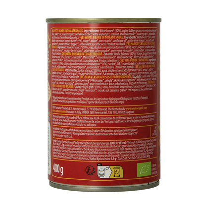 Amaizin Witte bonen in tomatensaus bio 400 Gram