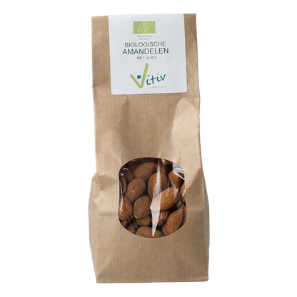 Vitiv Amandelen met vlies bio 250.00 Gram