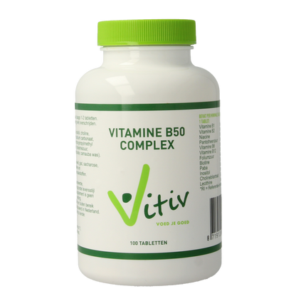 Vitiv Vitamine B50 complex 100 Tabletten