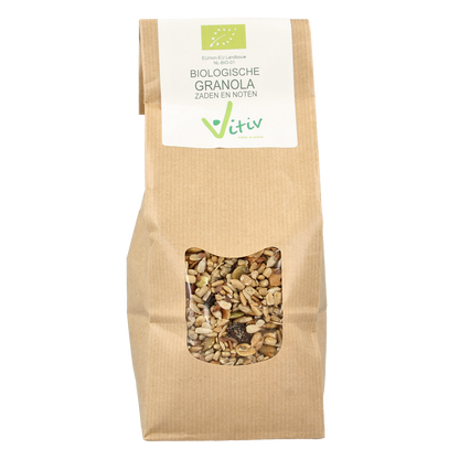 Vitiv Granola zaden en noten bio 500.00 Gram