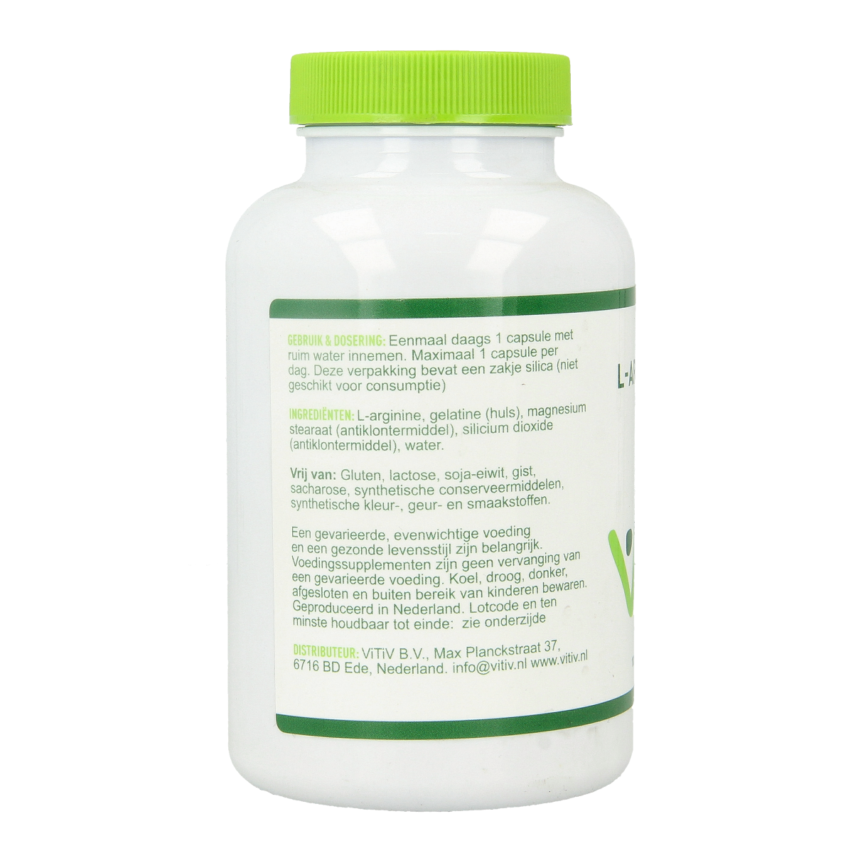 Vitiv L-Arginine 500mg 100.00 Capsules