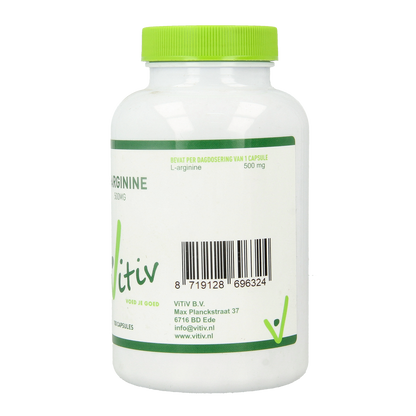 Vitiv L-Arginine 500mg 100.00 Capsules