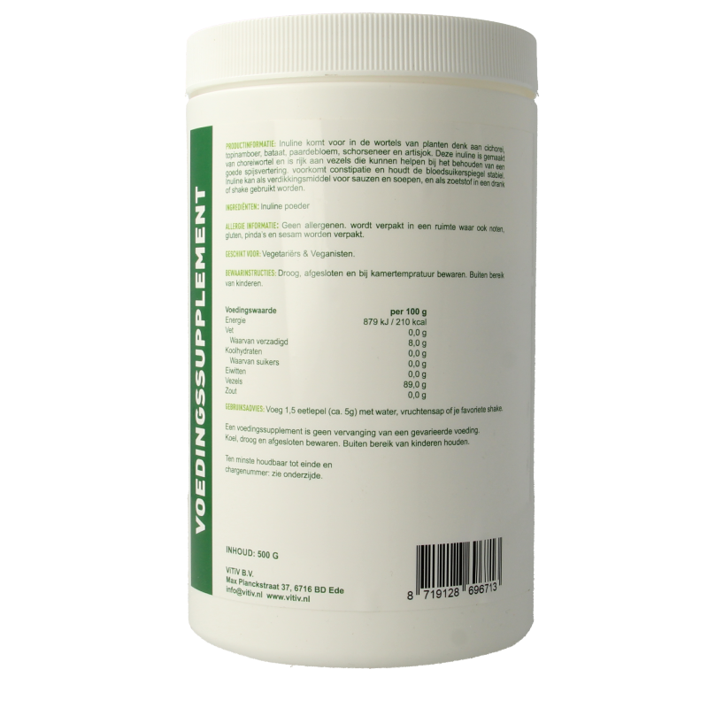 Vitiv Inuline poeder 500 Gram