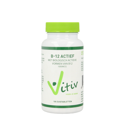 Vitiv Vitamine B12 actief 100 Zuigtabletten