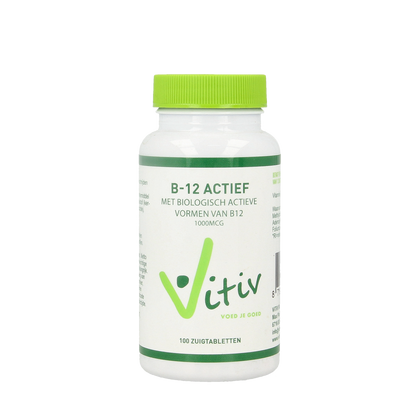 Vitiv Vitamine B12 actief 100.00 Zuigtabletten