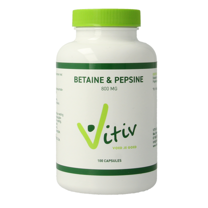 Vitiv Betaine HCL & pepsine 100 Capsules