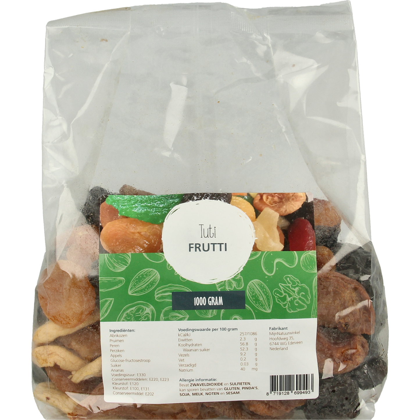 MijnNatuurwinkel Tutti frutti 1.00 Kilogram