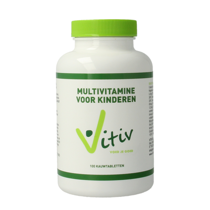 Vitiv Multivitamine voor kinderen 100 Kauwtabletten
