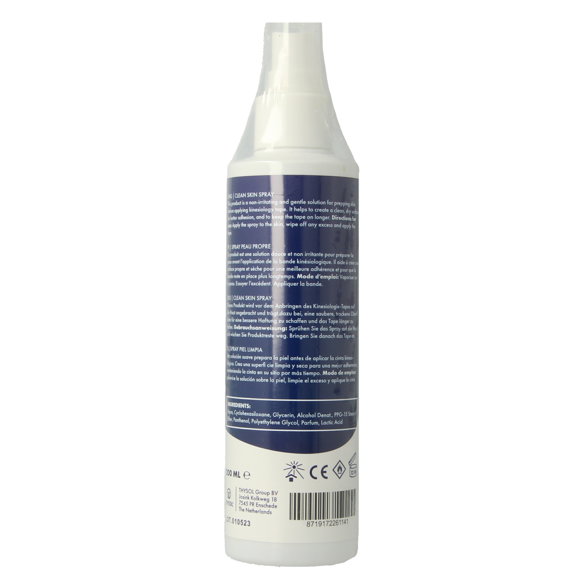 Cure Tape Clean skin pre-taping spray 200.00 Milliliter