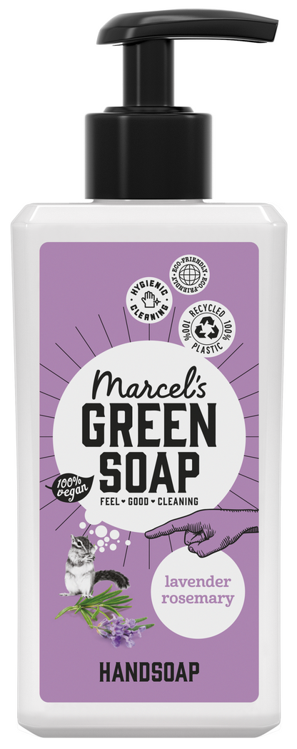 Marcel's Green Soap Handzeep lavendel & rozemarijn 250.00 Milliliter