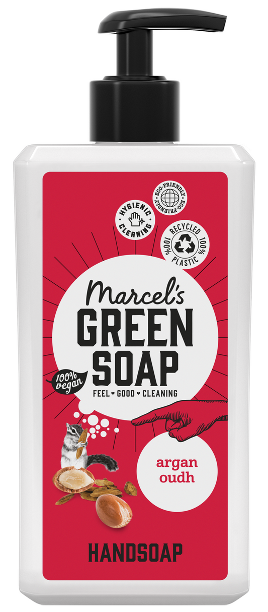 Marcel's Green Soap Handzeep argan & oudh 500 Milliliter