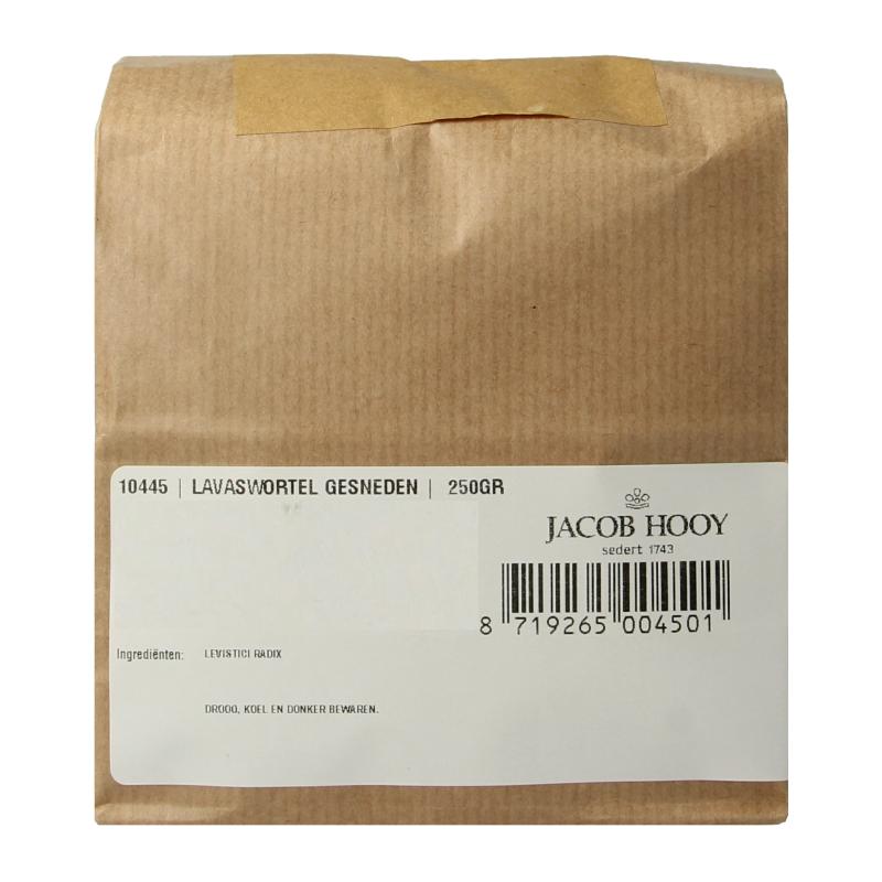 Jacob Hooy Lavaswortel gesneden 250 Gram