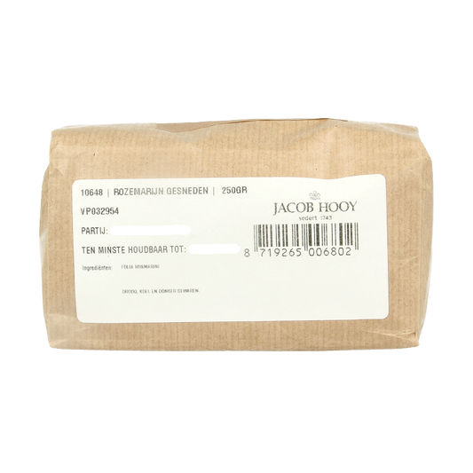 Jacob Hooy Rozemarijn gesneden 250 Gram